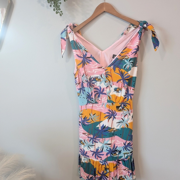 Sam Edelman Tropical Print Sleeveless Dress - Picture 2 of 10